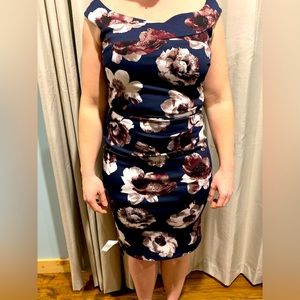 Floral print cocktail dress - le chateau